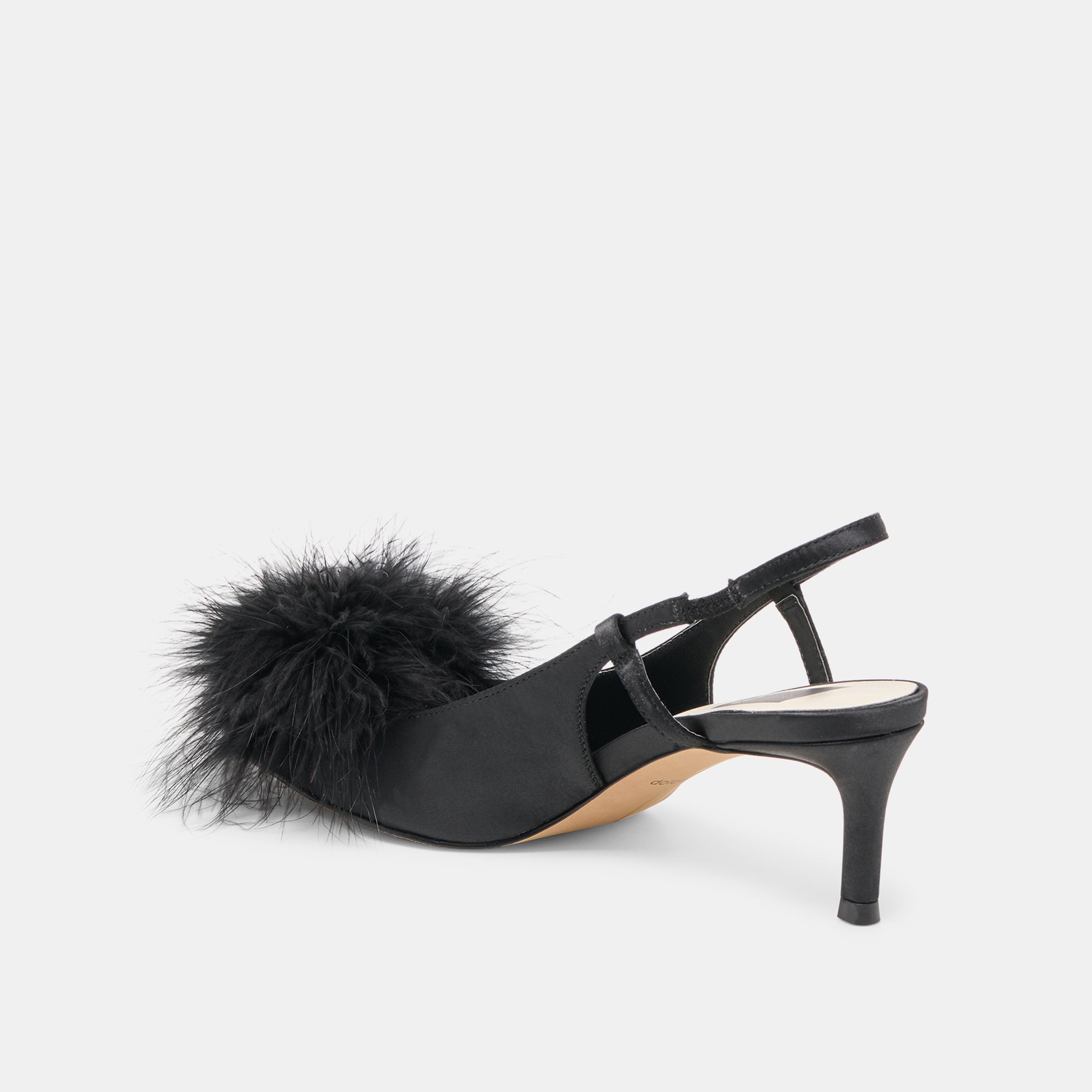 Kamy Onyx Satin Heels / Dolce Vita
