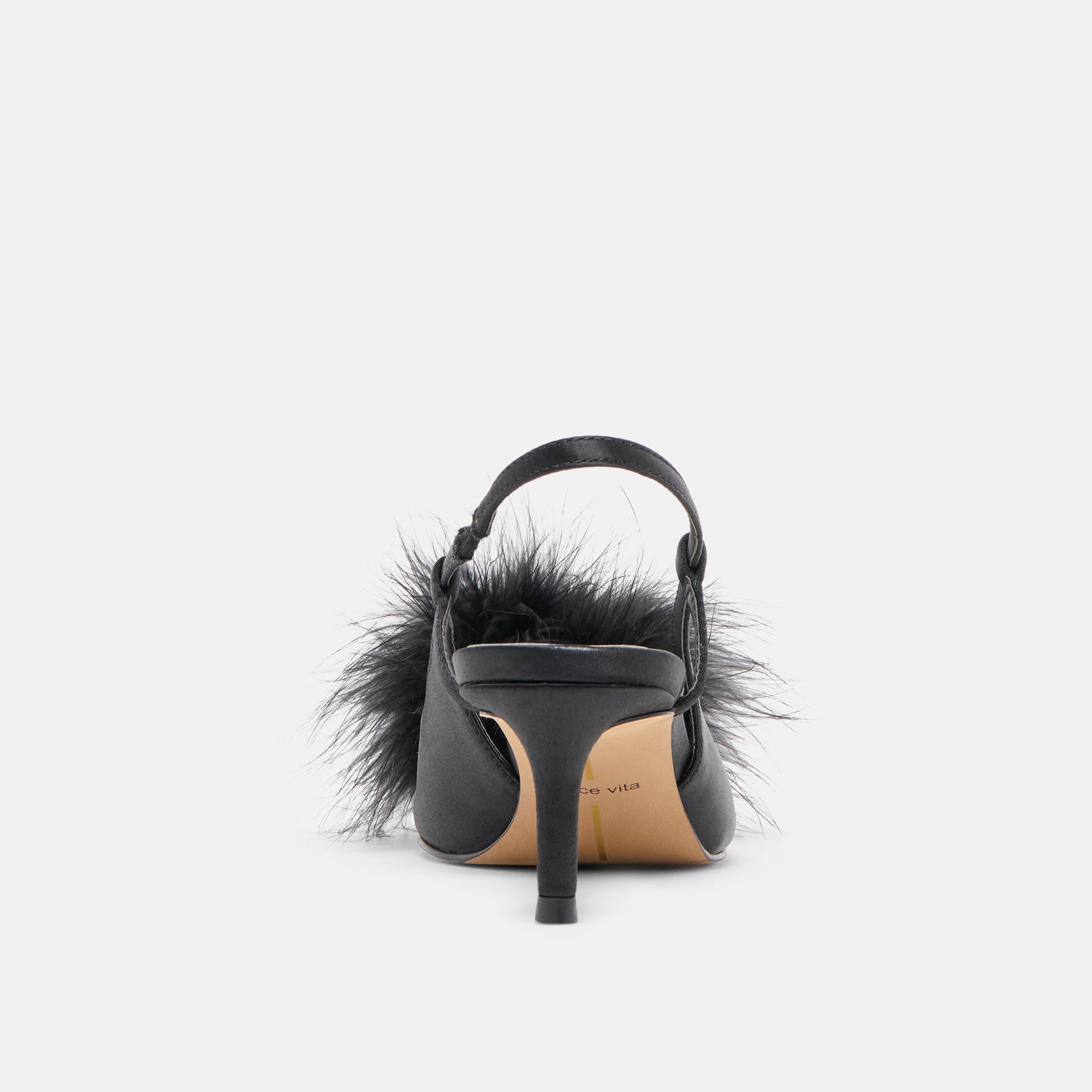 Kamy Onyx Satin Heels / Dolce Vita
