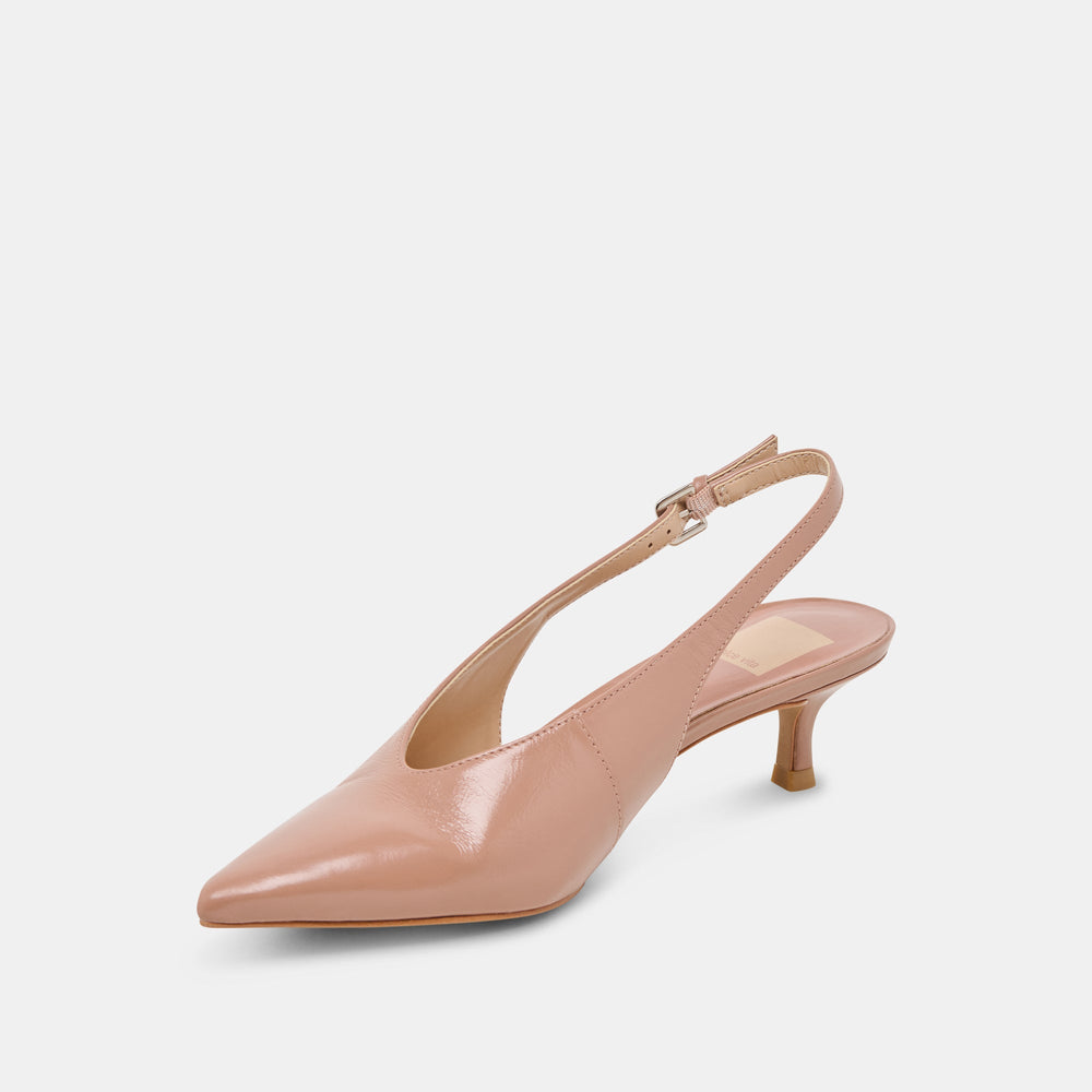 ALENNA HEELS WHISKEY CRINKLE PATENT
 – Dolce Vita / Dolce Vita