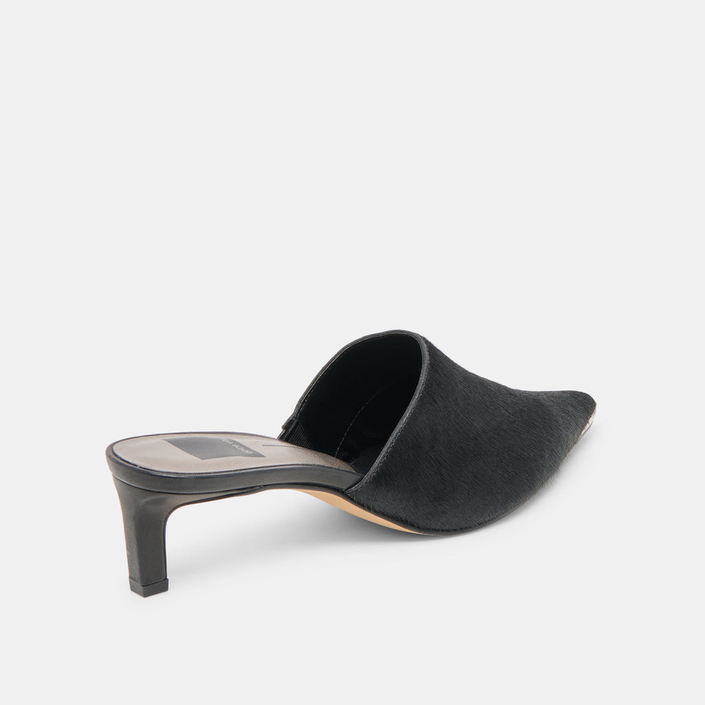 Lexy Nero Calf Hair Heels / Dolce Vita
