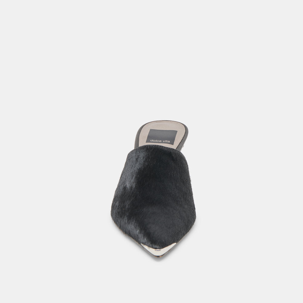 Lexy Nero Calf Hair Heels / Dolce Vita