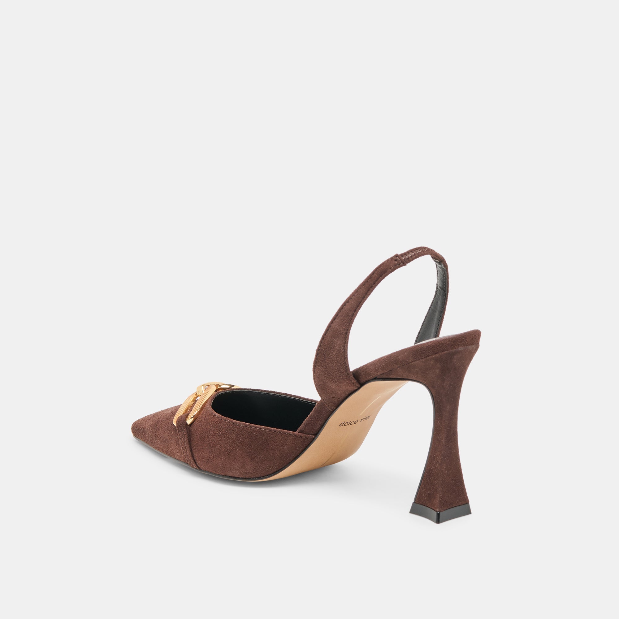 Malik Mahogany Nubuck Heels / Dolce Vita