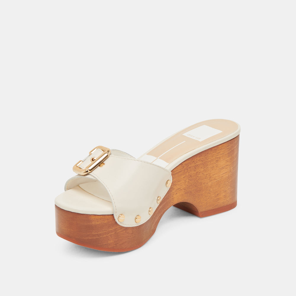 YALAH HEELS OFF WHITE LEATHER
 – Dolce Vita / Dolce Vita