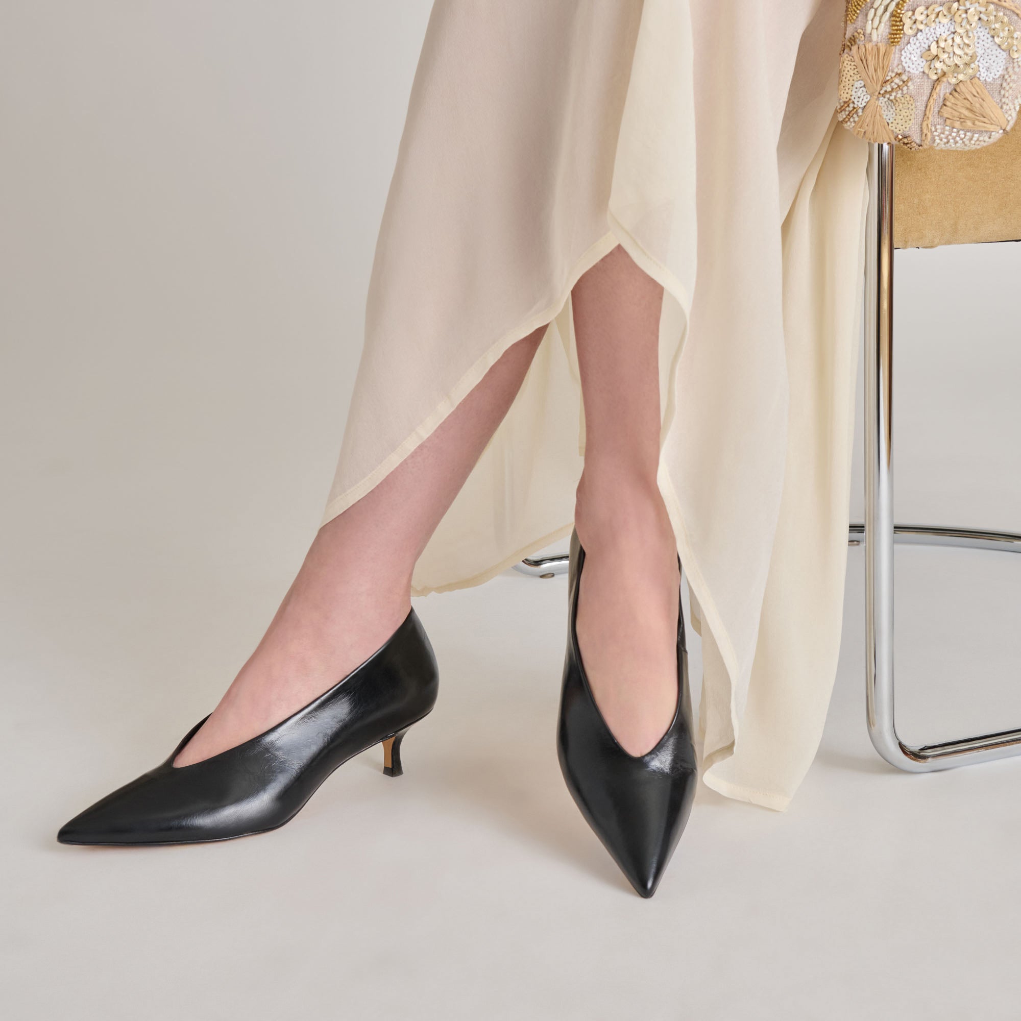 ALWYN HEELS MIDNIGHT CRINKLE PATENT
 – Dolce Vita / Dolce Vita