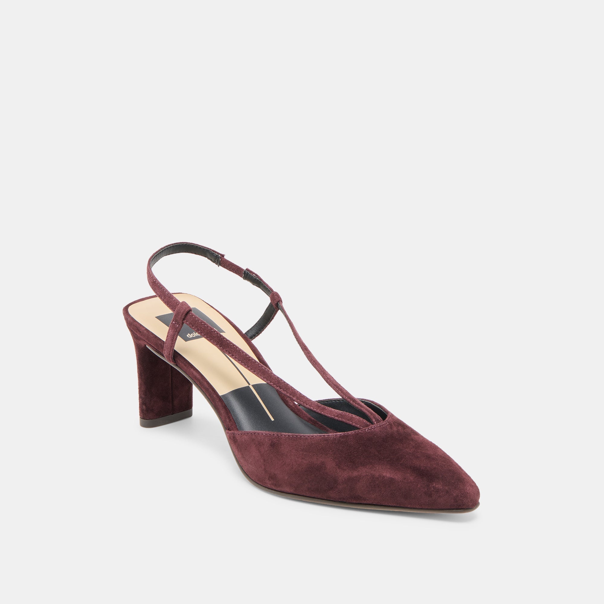 Ginay Mulberry Suede Heels / Dolce Vita