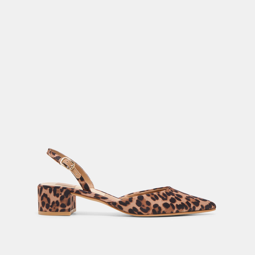 Carel Dk Leopard Satin Heels / Dolce Vita