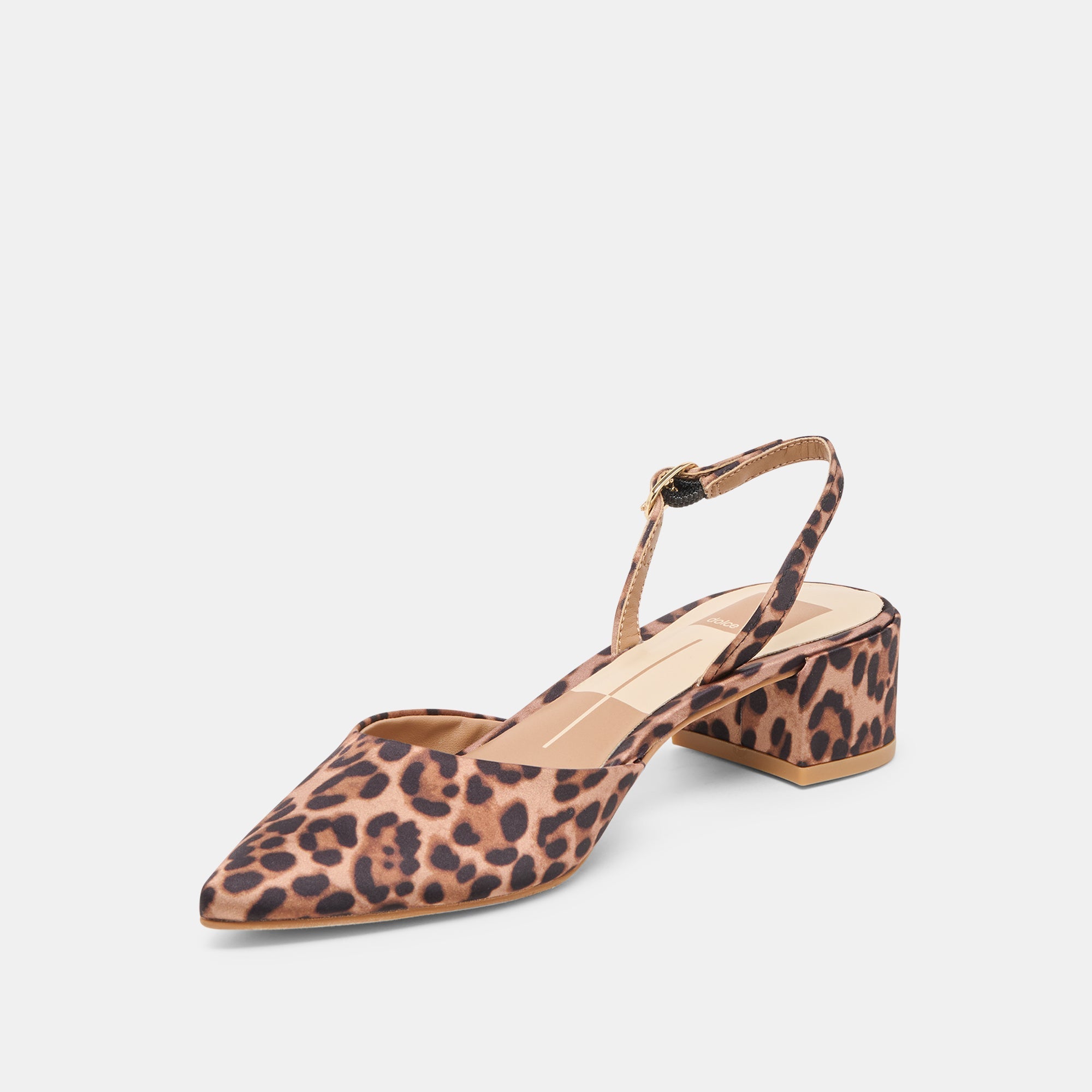 Carel Dk Leopard Satin Heels / Dolce Vita