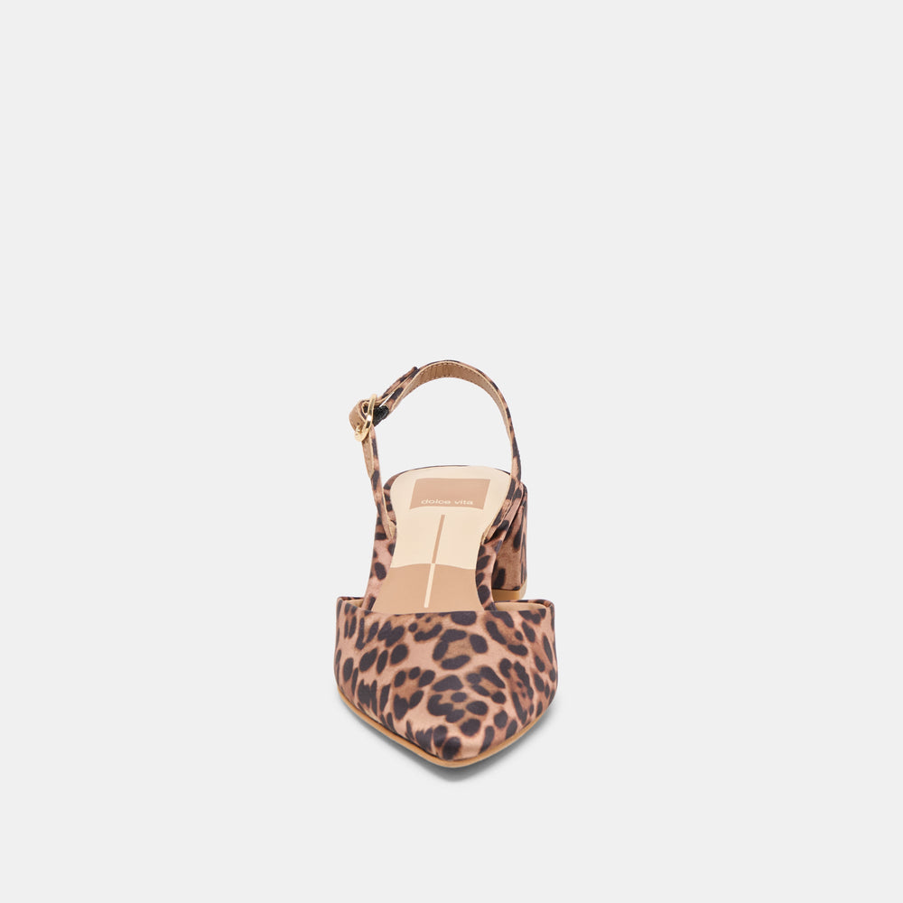 Carel Dk Leopard Satin Heels / Dolce Vita