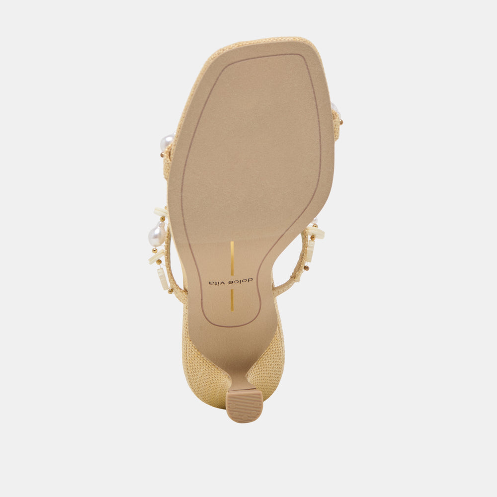 GRASON HEELS LT NATURAL RAFFIA
 – Dolce Vita / Dolce Vita