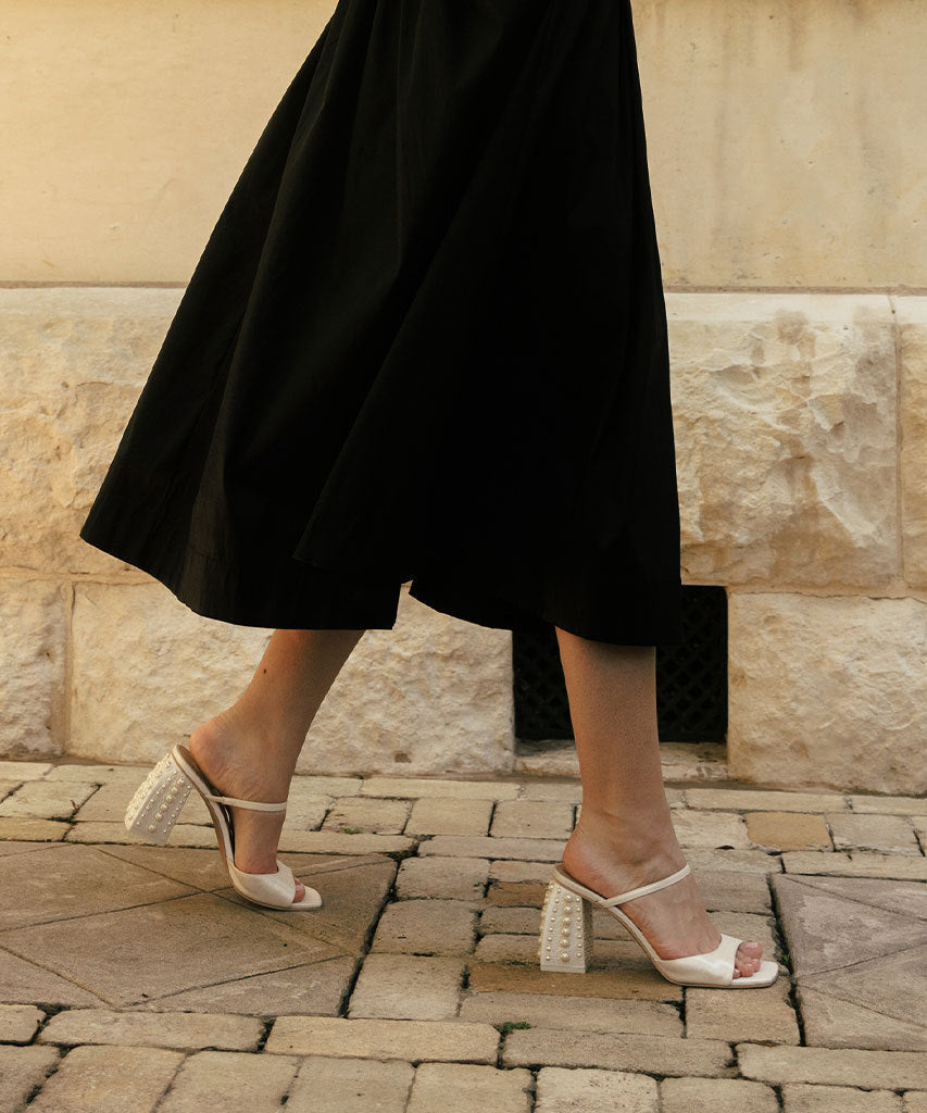 JEMMY PEARL HEELS VANILLA SILK
 – Dolce Vita / Dolce Vita