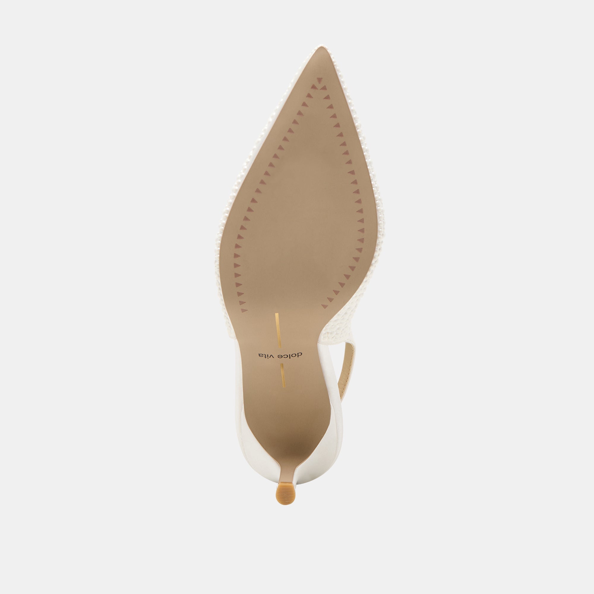Elasi Pearl Off White Satin Heels / Dolce Vita