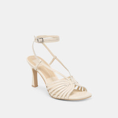 Nivana Off White Crinkle Patent Heels / Dolce Vita