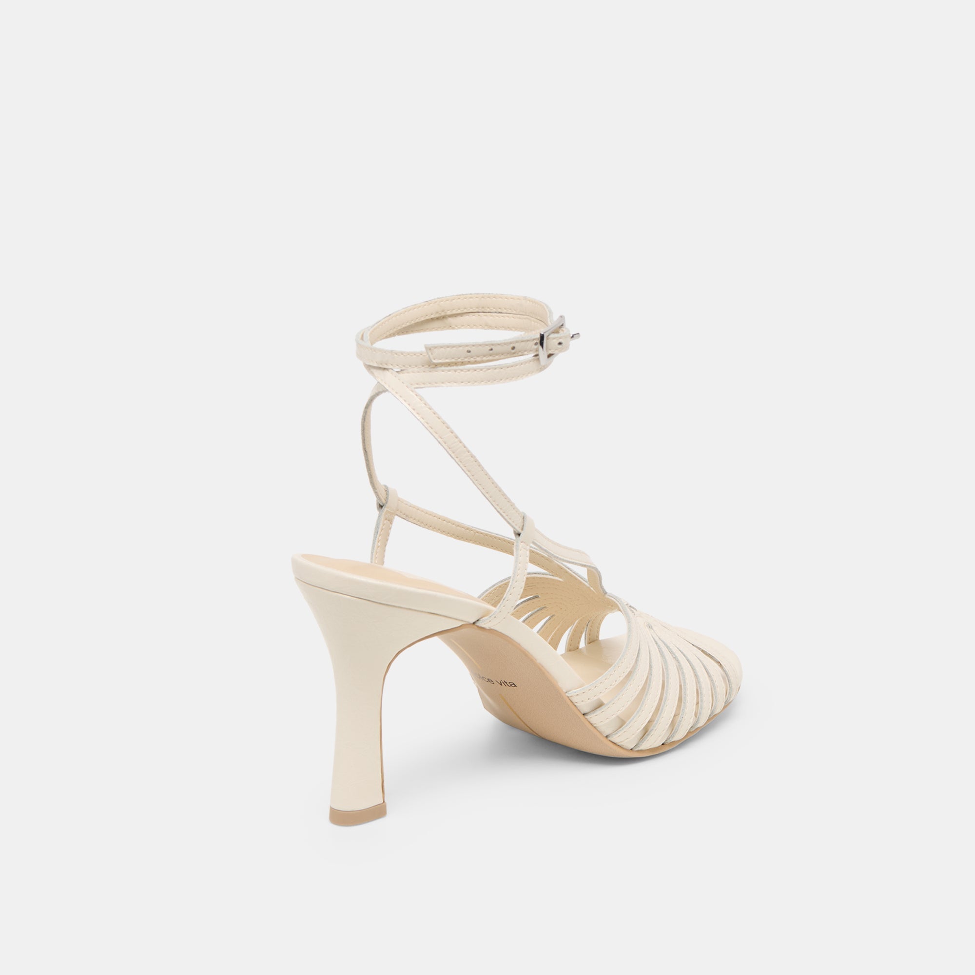 Nivana Off White Crinkle Patent Heels / Dolce Vita