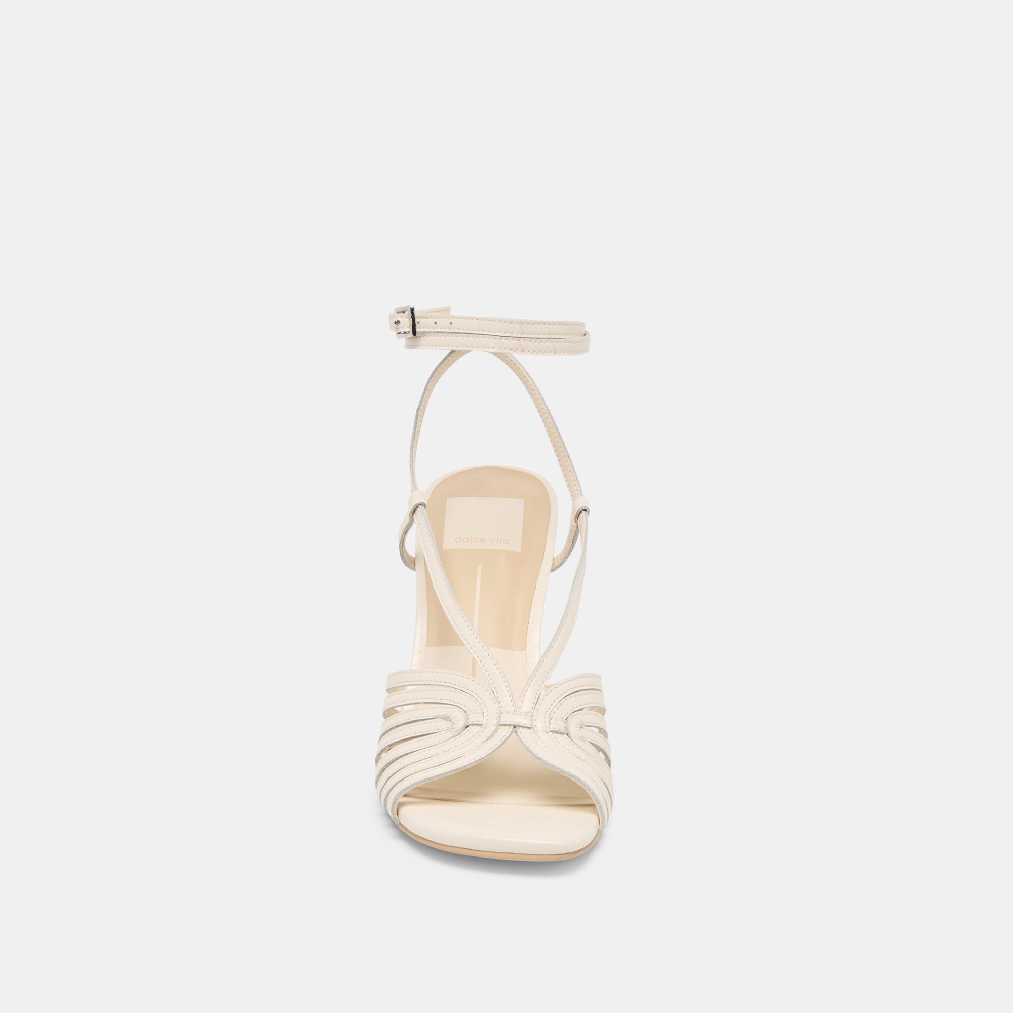 Nivana Off White Crinkle Patent Heels / Dolce Vita