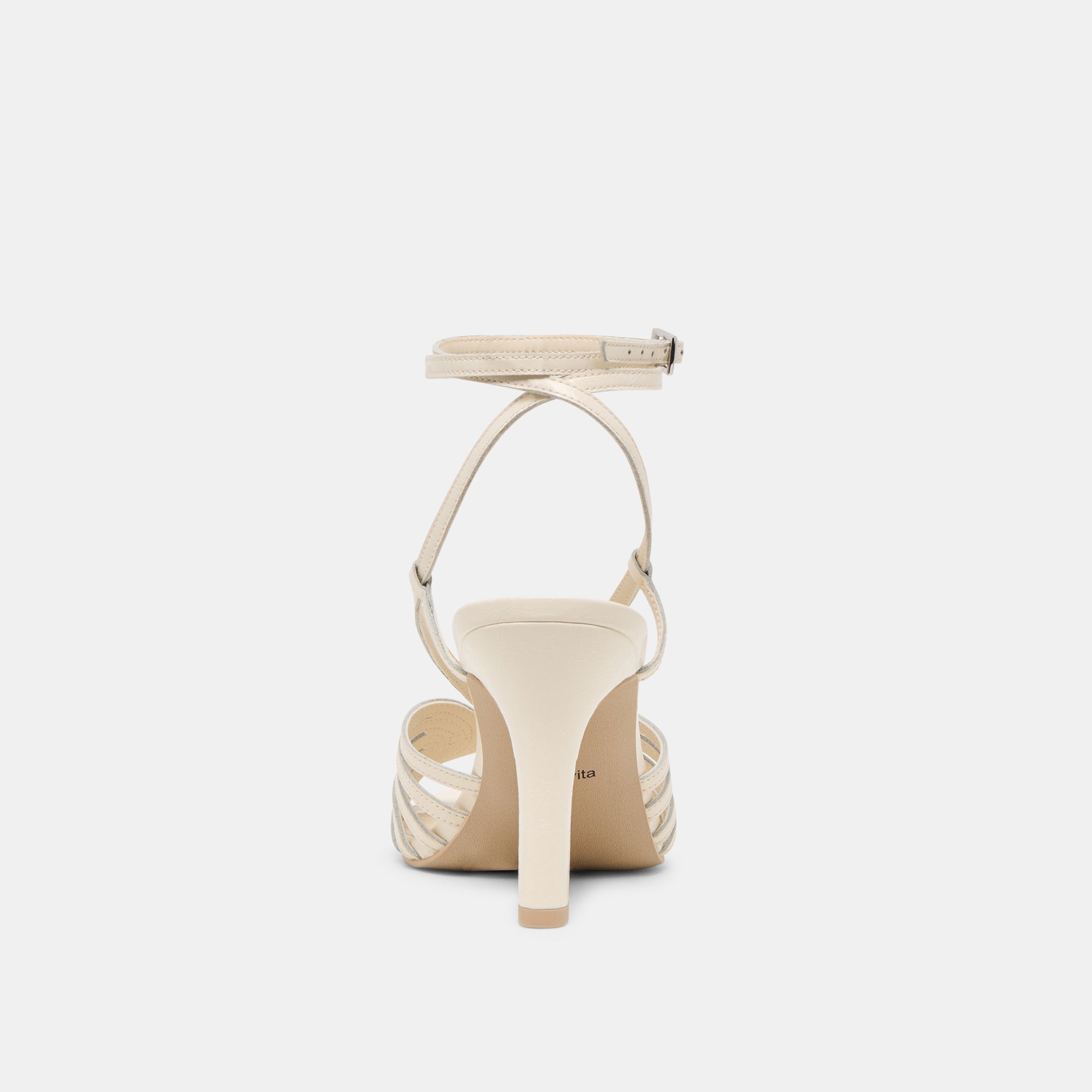 Nivana Off White Crinkle Patent Heels / Dolce Vita
