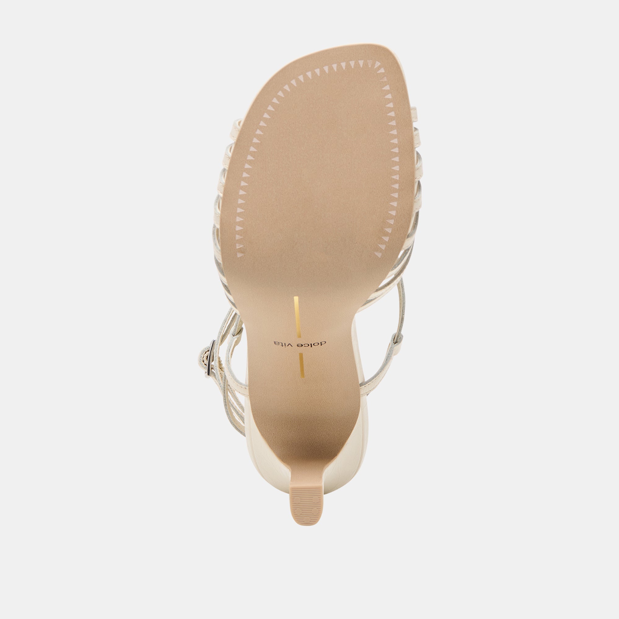 Nivana Off White Crinkle Patent Heels / Dolce Vita