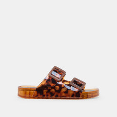 Julio Tortoise Vinyl Sandals / Dolce Vita