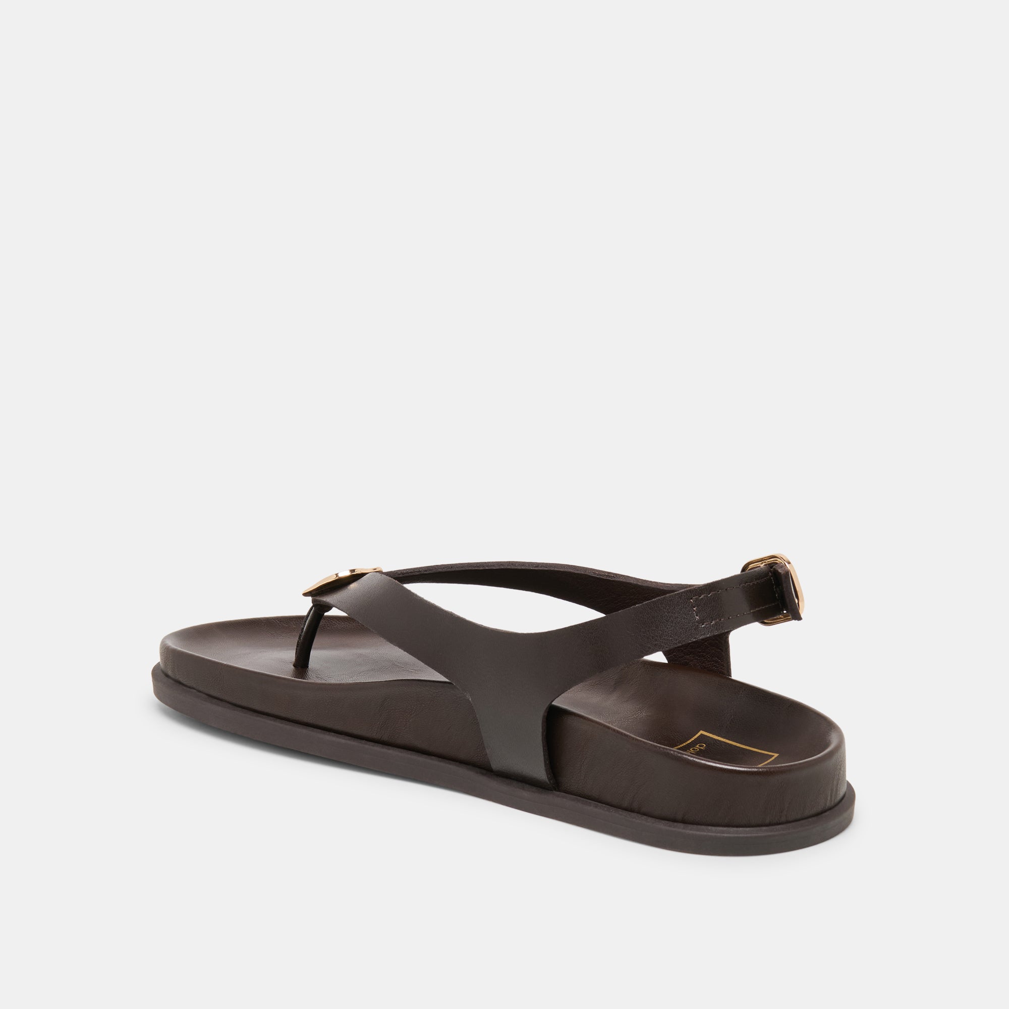 Jony Dk Brown Leather Sandals / Dolce Vita