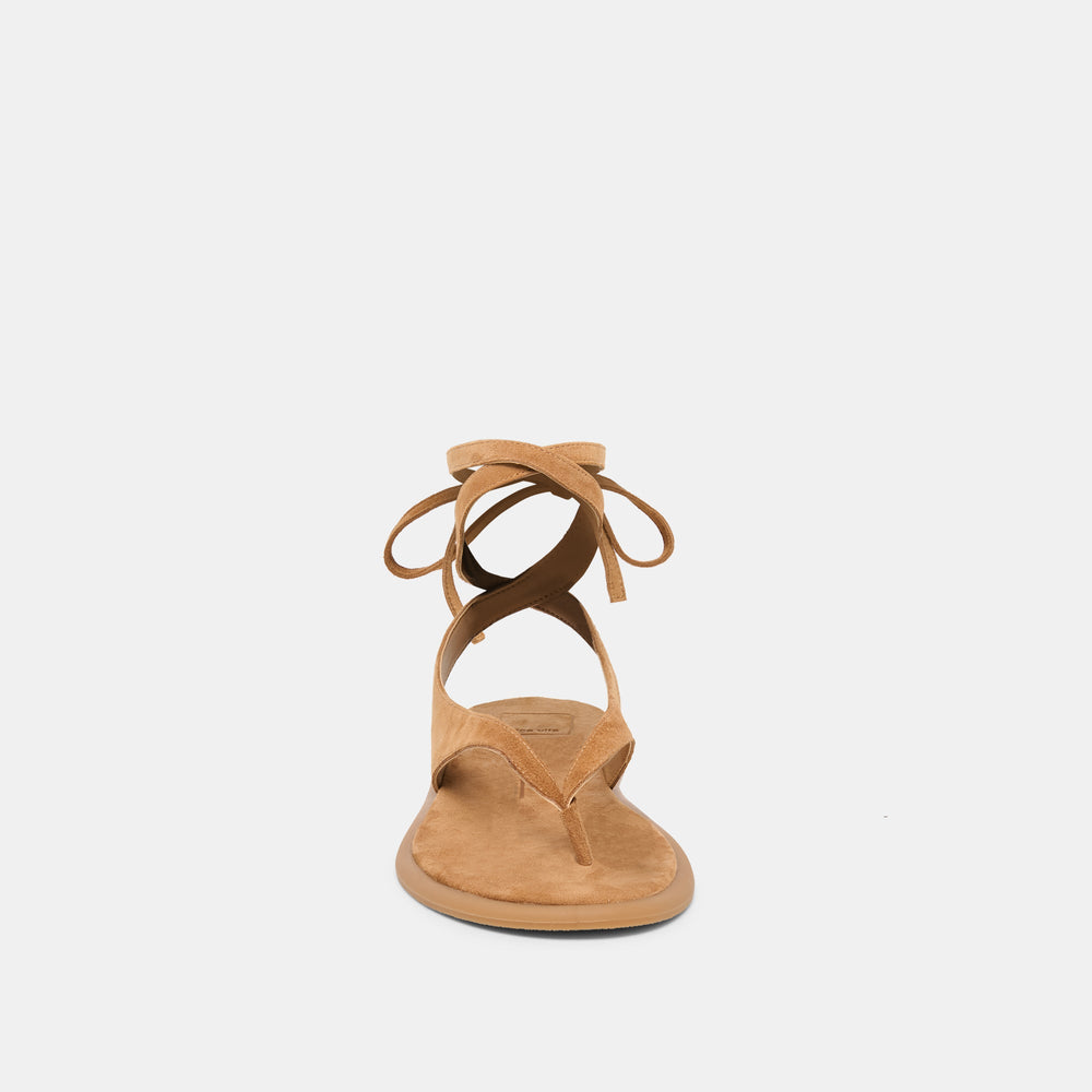 Jayden Teak Suede Sandals / Dolce Vita