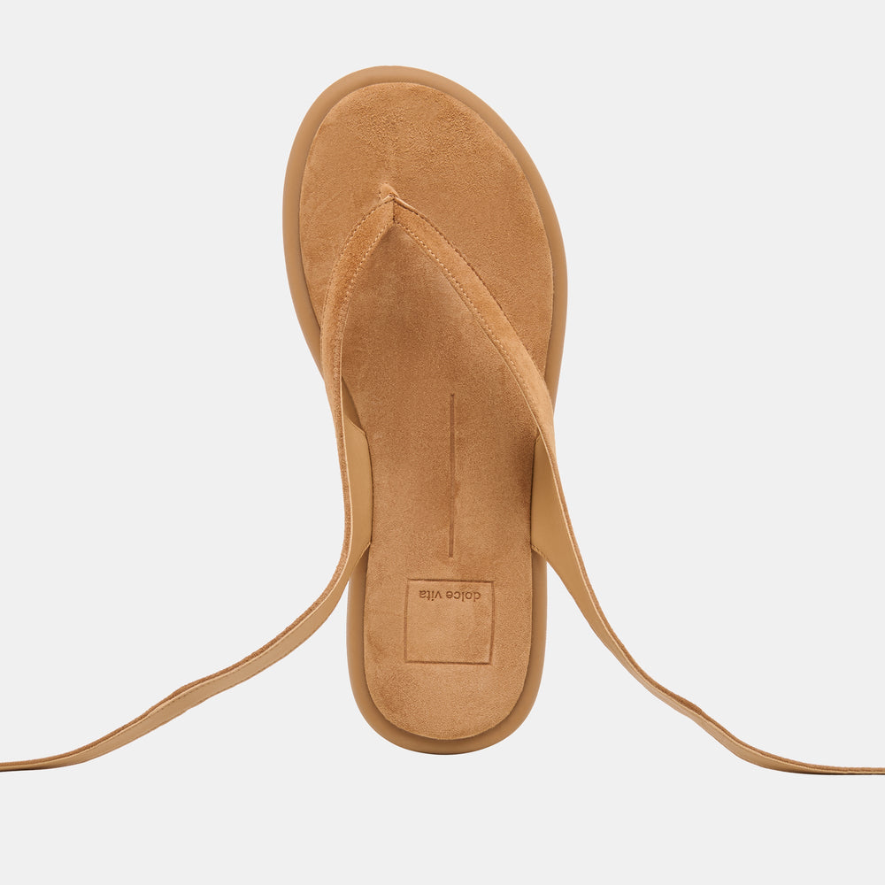 Jayden Teak Suede Sandals / Dolce Vita