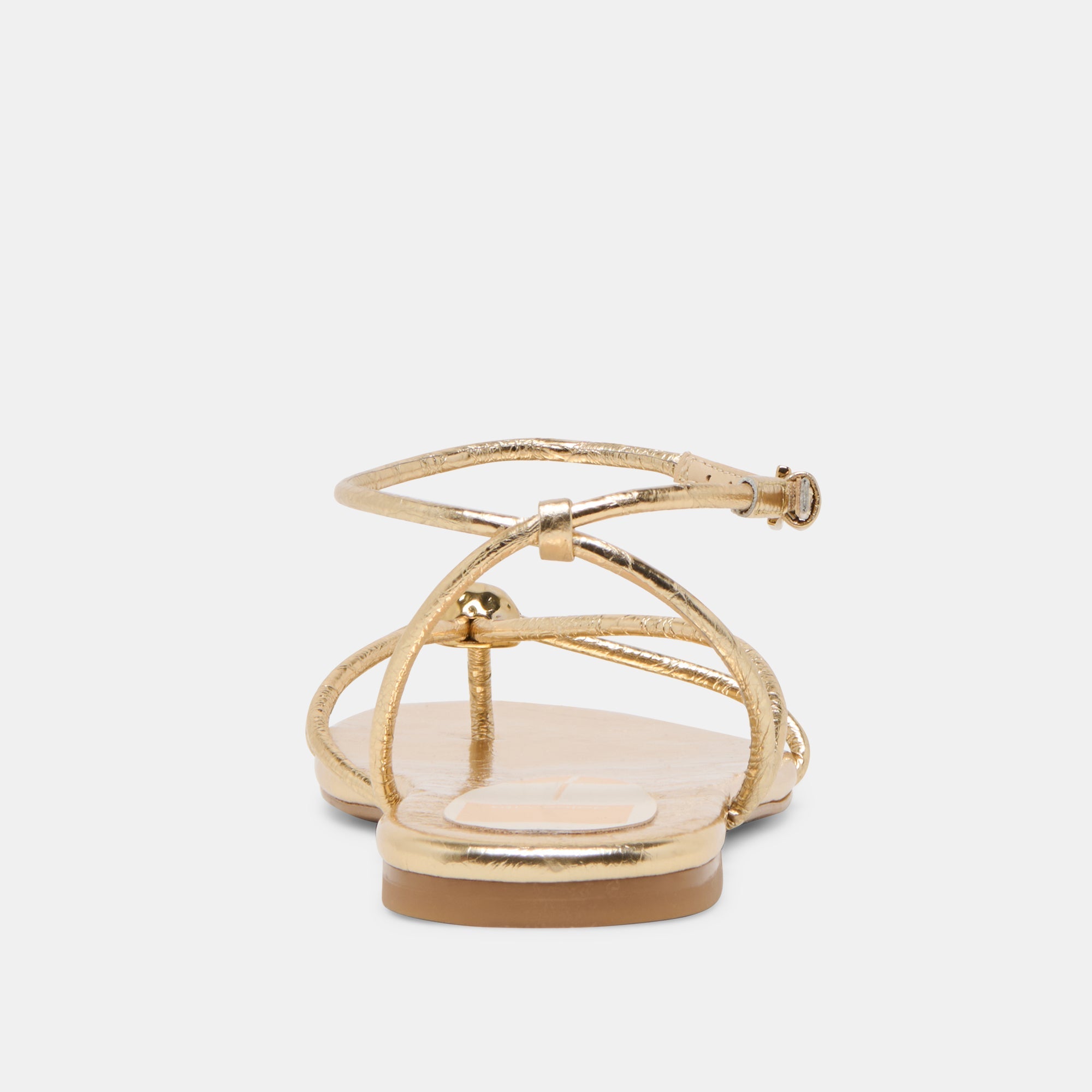 Kenley Gold Leather Sandals / Dolce Vita