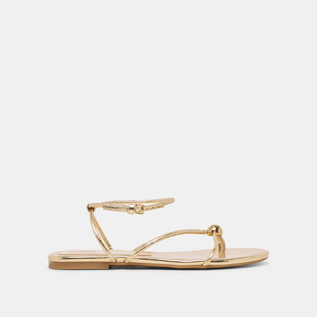 Kenley Gold Leather Sandals / Dolce Vita