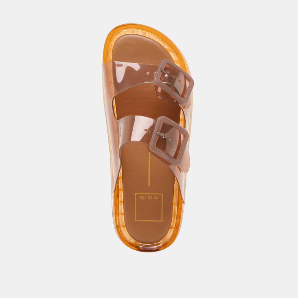 Julio Whiskey Vinyl Sandals / Dolce Vita