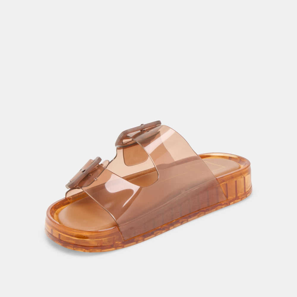 Julio Whiskey Vinyl Sandals / Dolce Vita