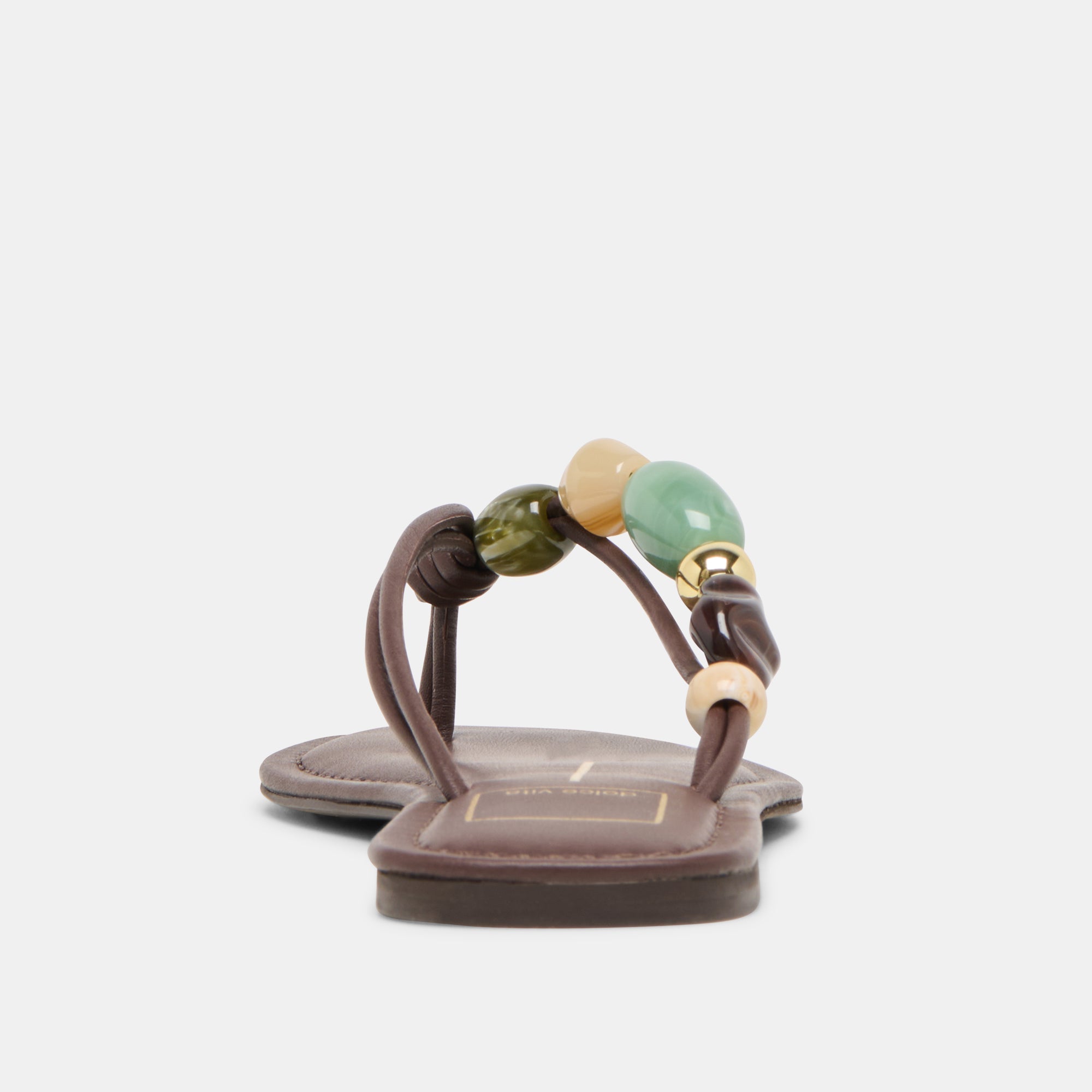 Cely Dk Brown Leather Sandals / Dolce Vita
