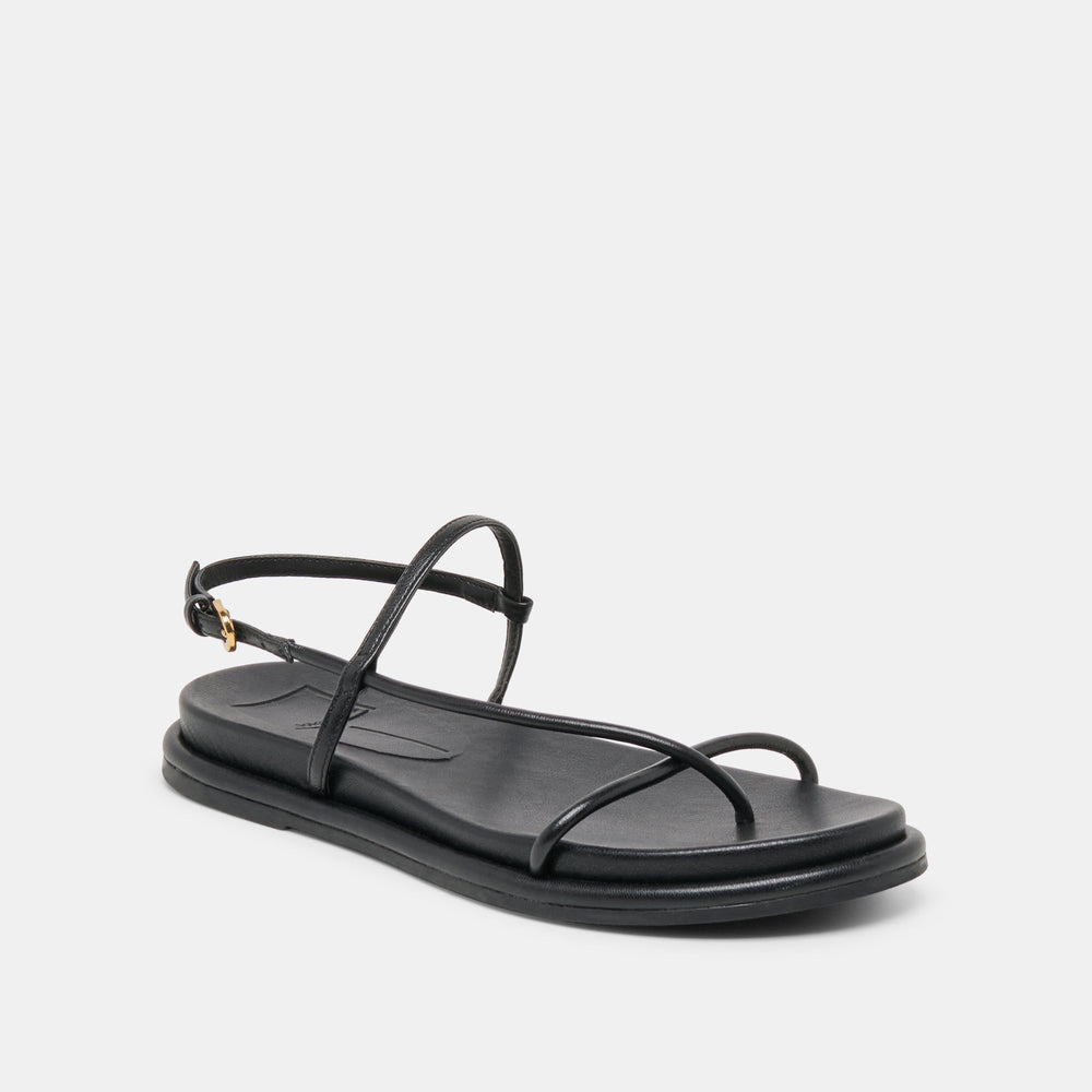 Dom Black Leather Sandals / Dolce Vita