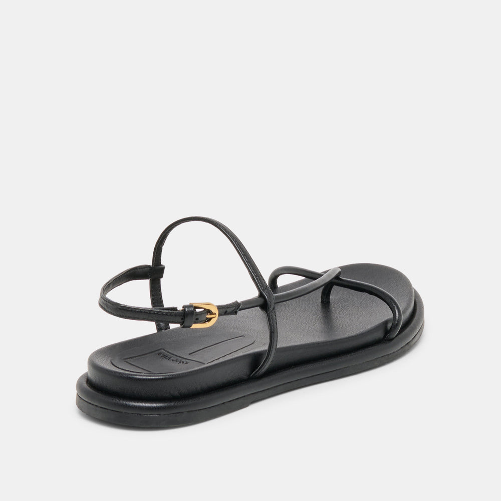 Dom Black Leather Sandals / Dolce Vita
