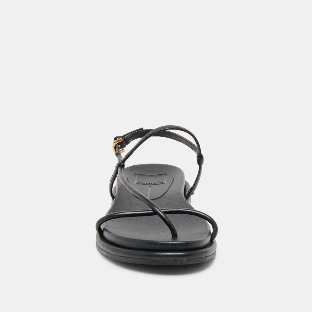 Dom Black Leather Sandals / Dolce Vita