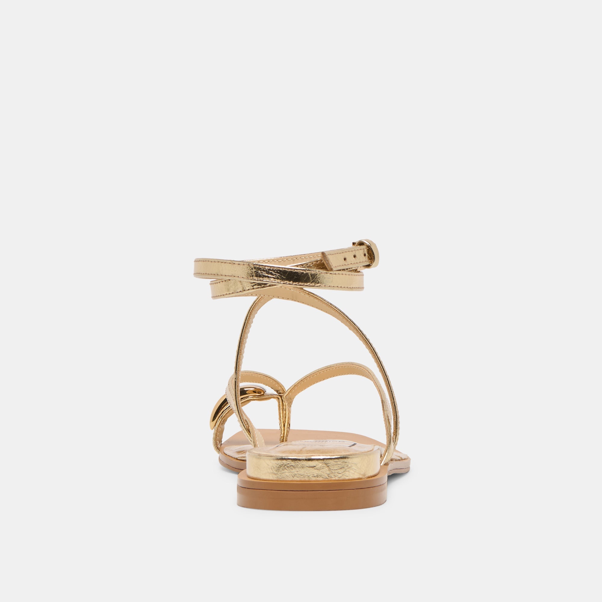 Tyrice Gold Leather Sandals / Dolce Vita