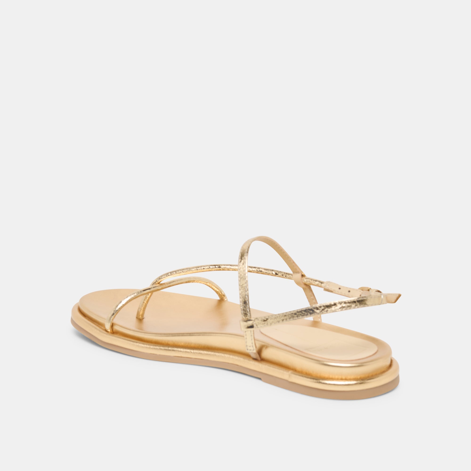 Dom Gold Distressed Leather Sandals / Dolce Vita