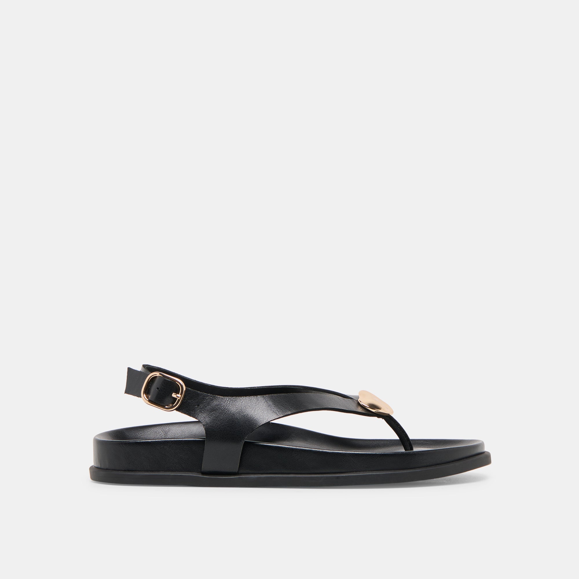 Jony Black Leather Sandals / Dolce Vita