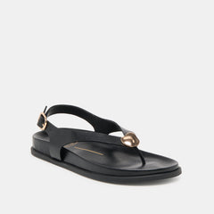 Jony Black Leather Sandals / Dolce Vita
