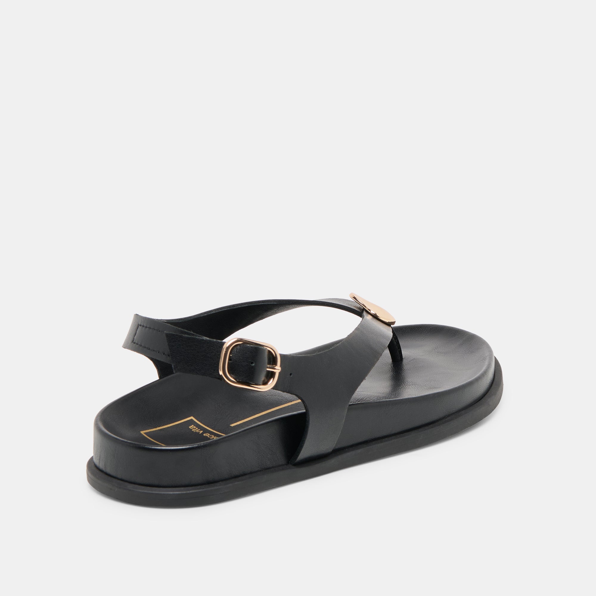 Jony Black Leather Sandals / Dolce Vita