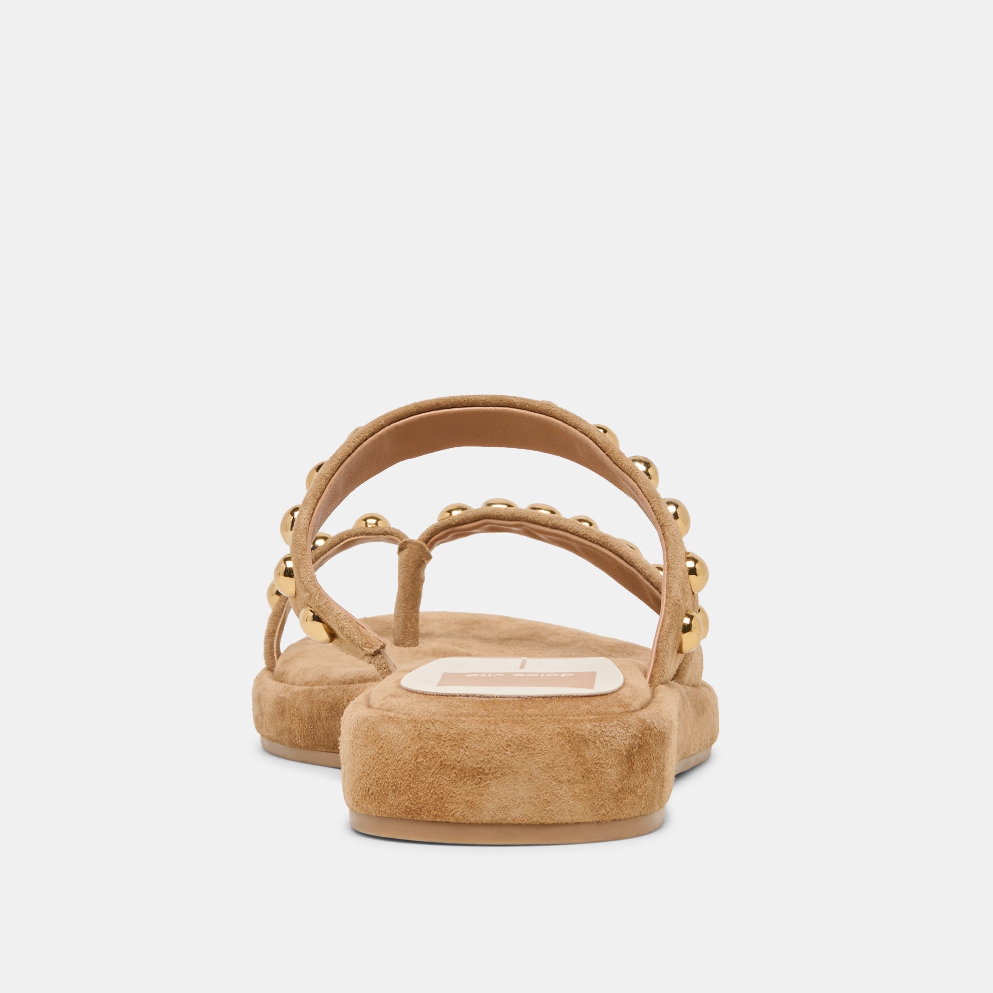Amary Stud Lt Brown Suede Sandals / Dolce Vita