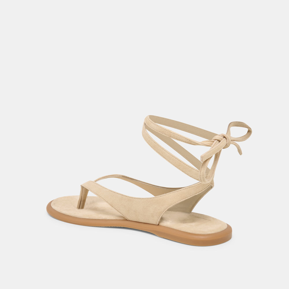 Jayden Almond Suede Sandals / Dolce Vita