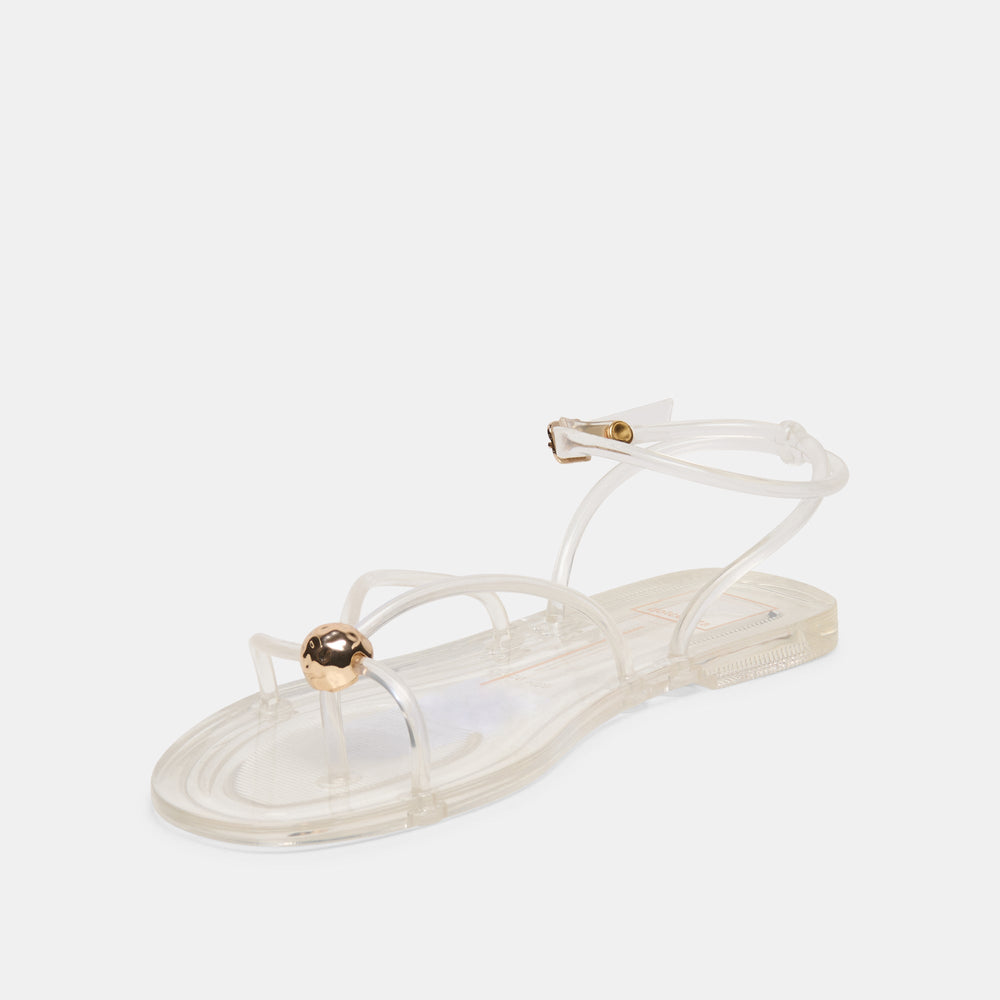 Kenley Vinyl Crystal Jelly Sandals / Dolce Vita