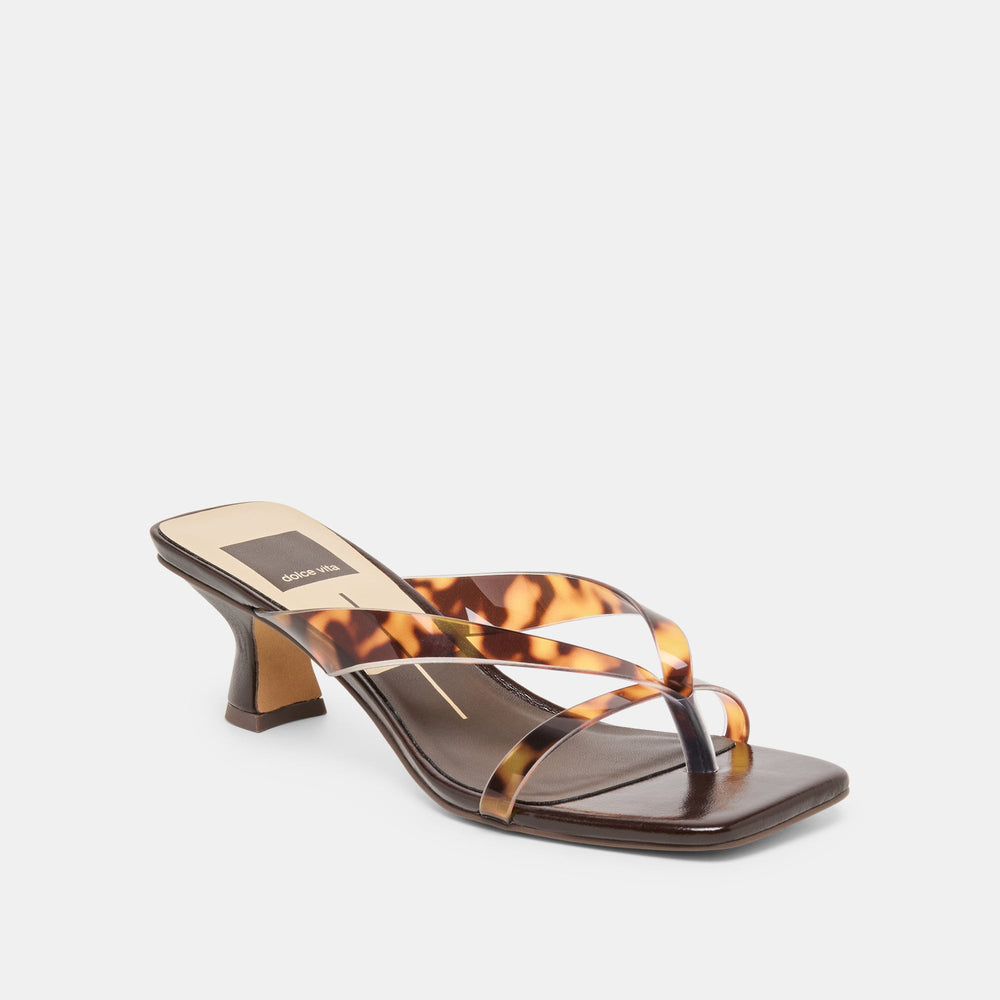 Brevel Vinyl Tortoise Jelly Heels / Dolce Vita