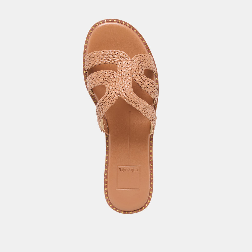 EMON Caramel Stella Slide Open-Toe Sandals / Dolce Vita
