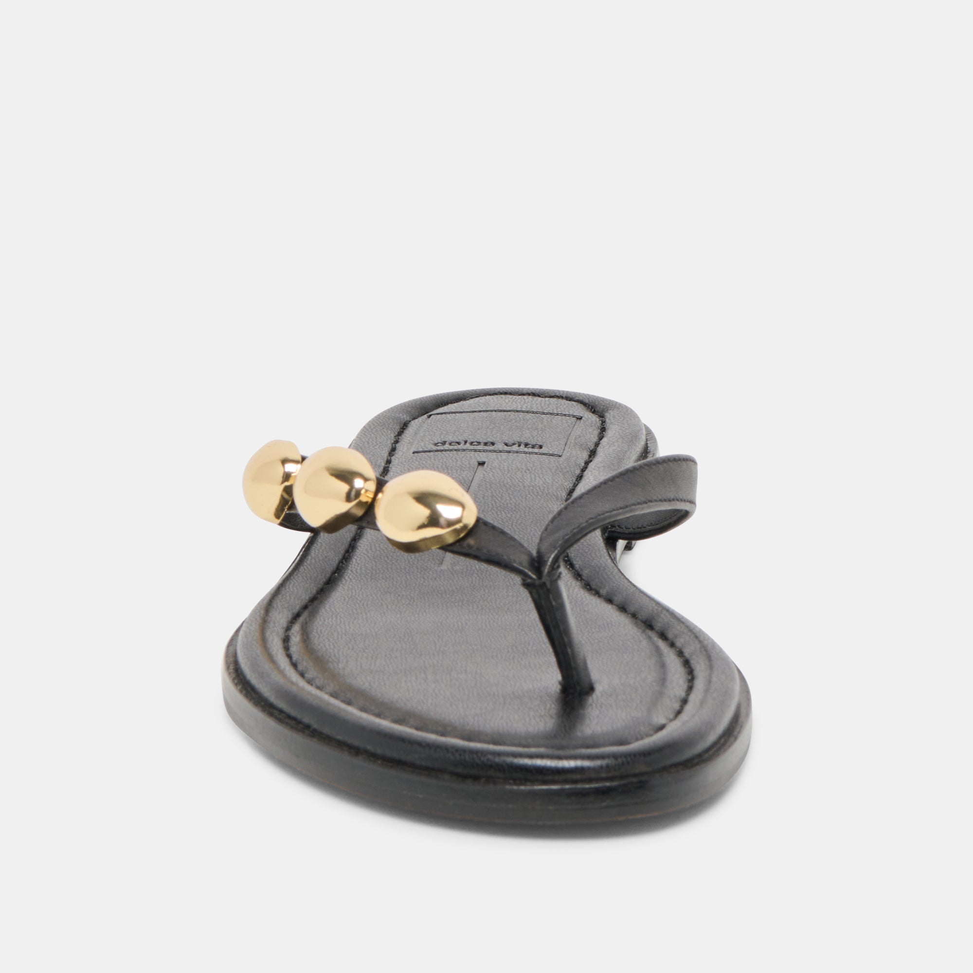 Juny Black Leather Sandals / Dolce Vita