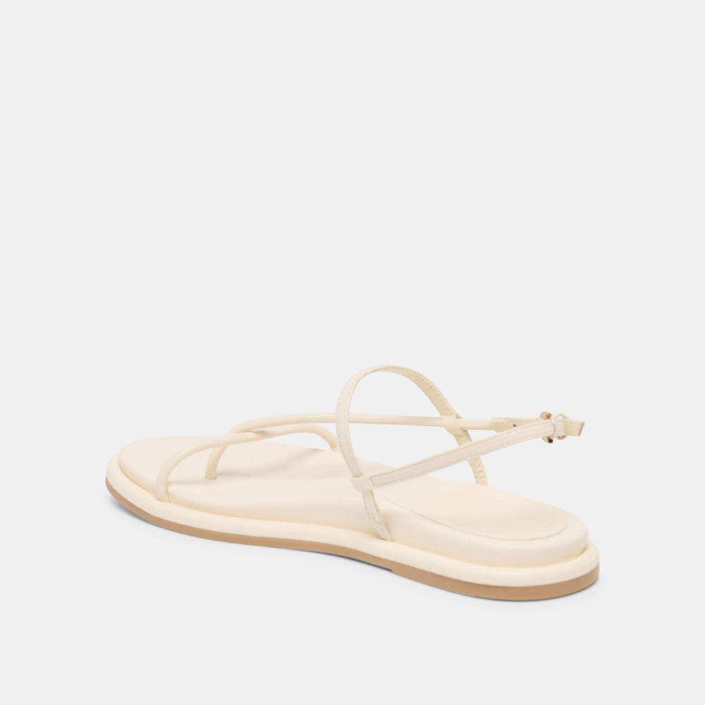 Dom Off White Leather Sandals / Dolce Vita