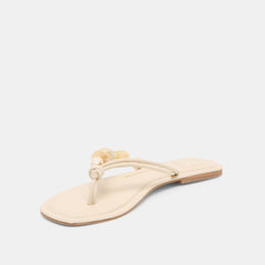 Cely Ivory Leather Sandals / Dolce Vita
