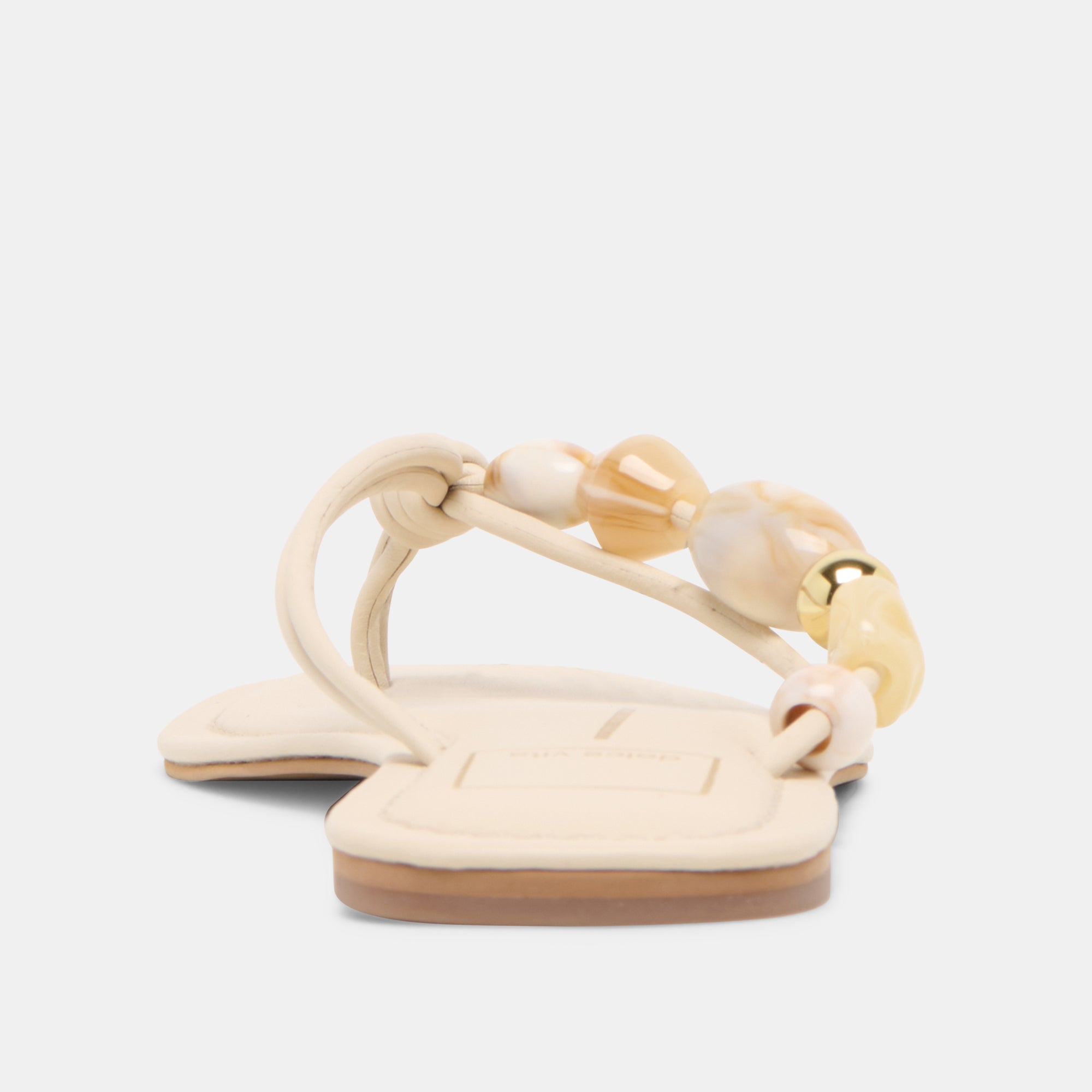 Cely Ivory Leather Sandals / Dolce Vita