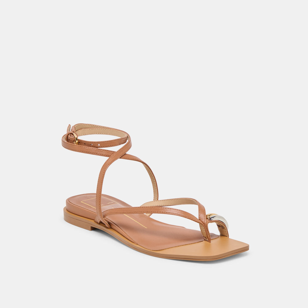 Tyrice Espresso Leather Sandals / Dolce Vita