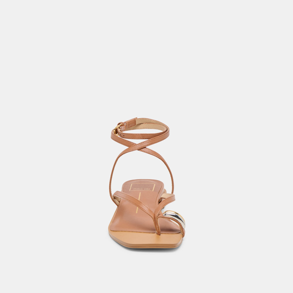 Tyrice Espresso Leather Sandals / Dolce Vita
