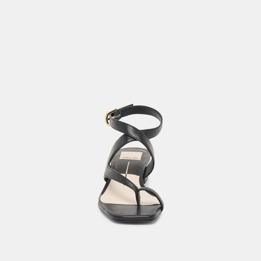 Kameo Black Leather Heels / Dolce Vita