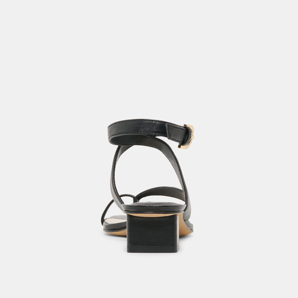 Kameo Black Leather Heels / Dolce Vita